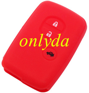 Toyota 3 button silicon case (Black,Blue ,Red. Please choose the color)