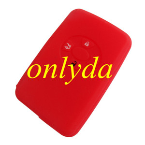 Toyota 2+1 button silicon case (Black,Blue ,Red. Please choose the color)