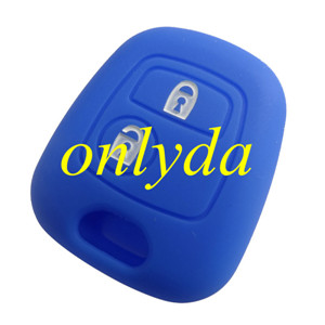 Peugeot, Citroen 2 button silicon case (Black,Blue ,Red. Please choose the color)
