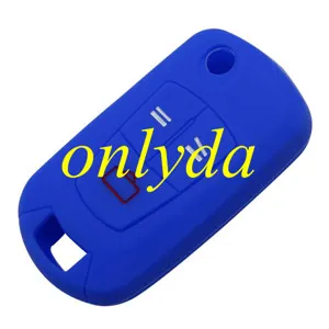 Opel 3 button silicon case (Black,Blue ,Red. Please choose the color)