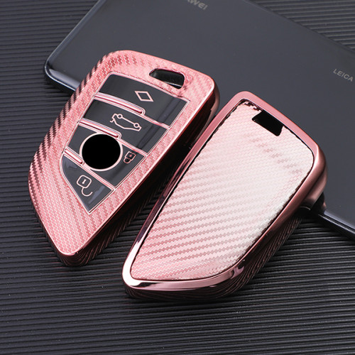 For BMW X5,X6 4 button TPU protecive key case , transparent button，please choose the color