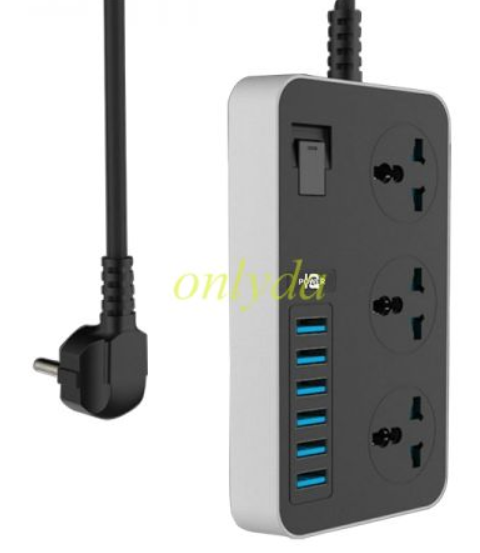 For Multifunctional power strip without timing function，Cable length 5 M