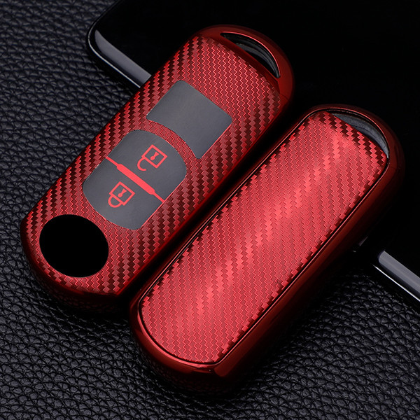 For Mazda transparent button TPU protective key case please choose the color