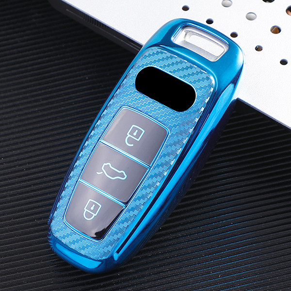 For Audi A8/A6 /A6L/ A8L/ A7/ A8  Transparent button,  3 button TPU protective key case,please choose the color