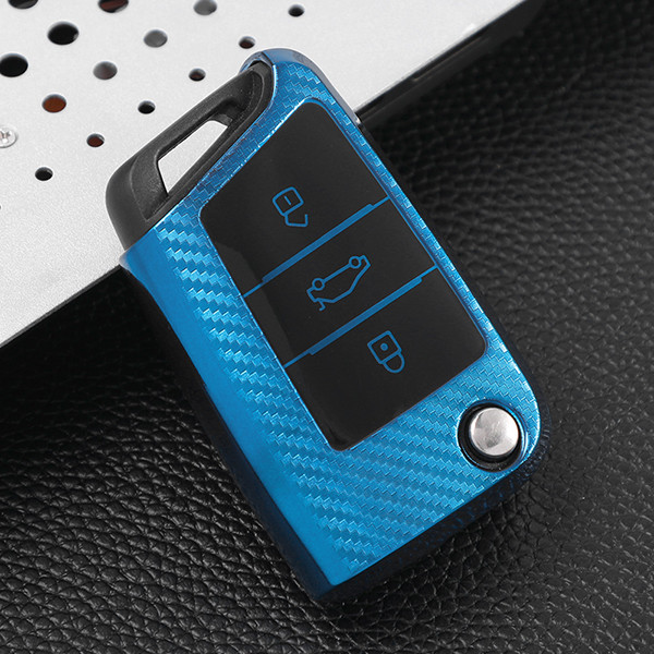 For VW  transparent button TPU protective key case please choose the color