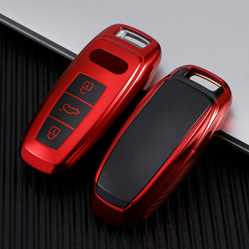 For Audi A3/Q3/Q2L/A1/S3 3 button TPU protective key case,please choose the color