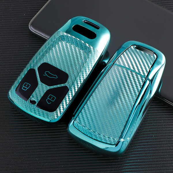 For Audi new Q7,TT,A4,3 button TPU protective key case,please choose the color