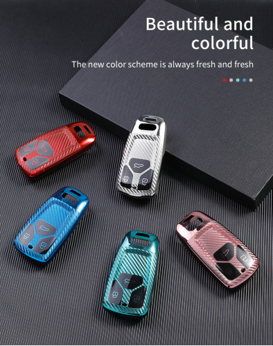 For Audi new Q7,TT,A4,3 button TPU protective key case,please choose the color