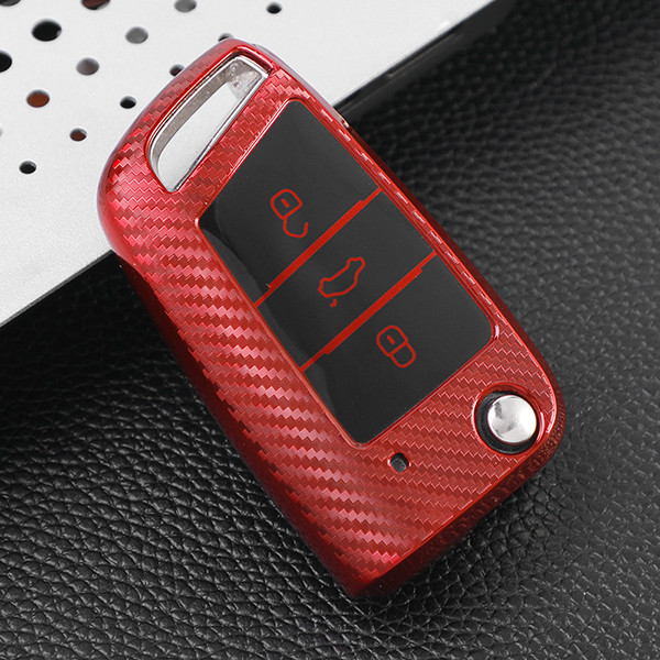 For VW  TPU protective key case, transparent button,  please choose the color