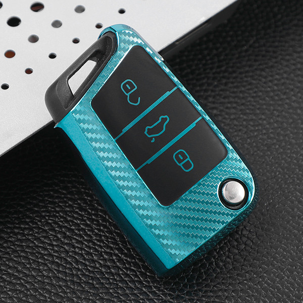For VW  transparent button TPU protective key case please choose the color