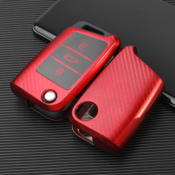 For VW  transparent button TPU protective key case please choose the color