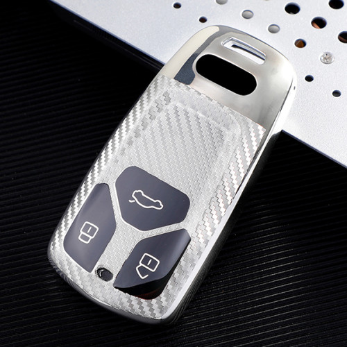 For Audi new Q7,TT,A4,3 button  TPUprotective key case, Transparent button , please choose the color