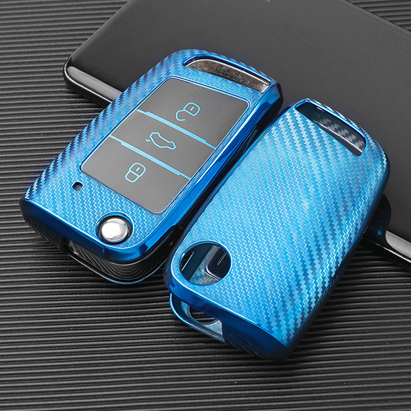 For VW  TPU protective key case, transparent button,  please choose the color