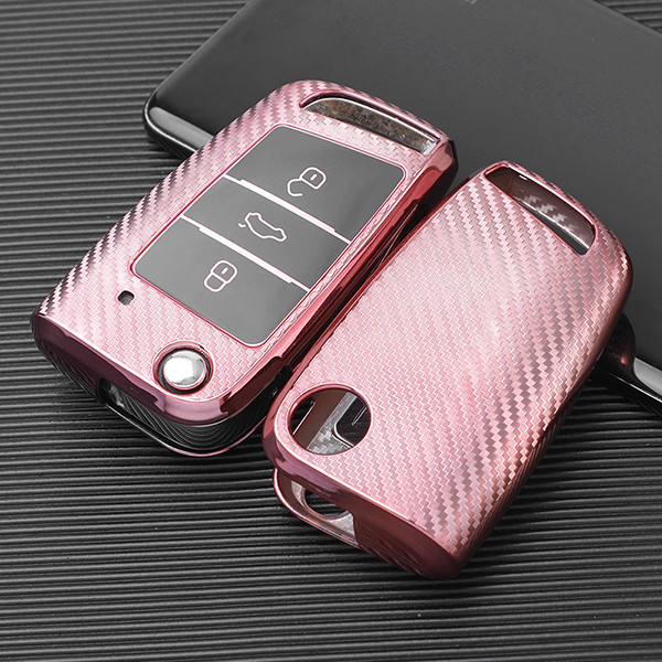 For VW  TPU protective key case, transparent button,  please choose the color