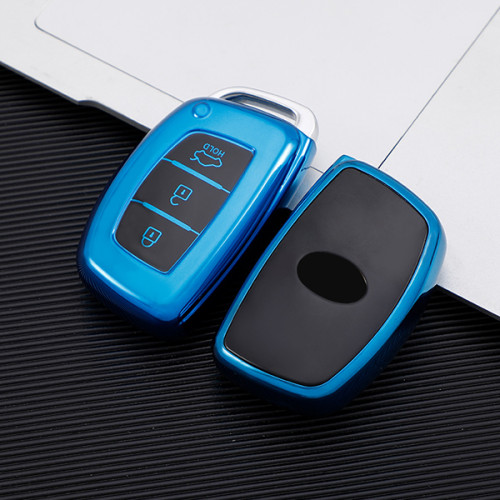 For Hyundai Leading, famous picture, Sonata nine, Tucson, Langdong 3 button  TPU protective key case,trunk button on the top, please choose the color