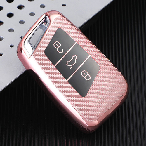 For VW transparent button TPU protective key case please choose the color