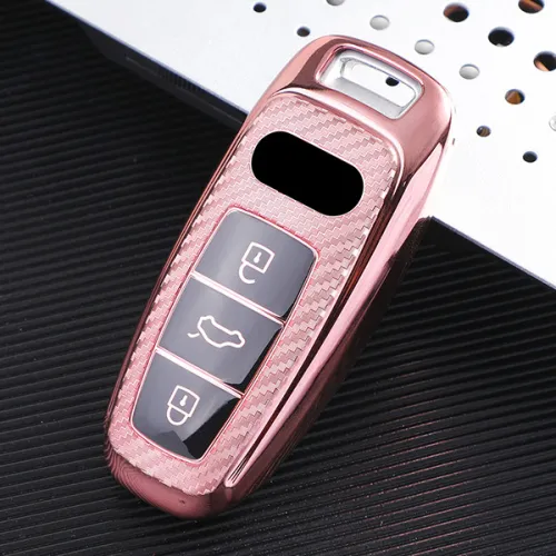 For Audi A8/A6 /A6L/ A8L/ A7/ A8  Transparent button,  3 button TPU protective key case,please choose the color