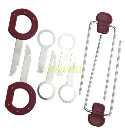 For car audio disassembly tool, navigation door panel disassembly, interior buckle pry plate disassembly tool
