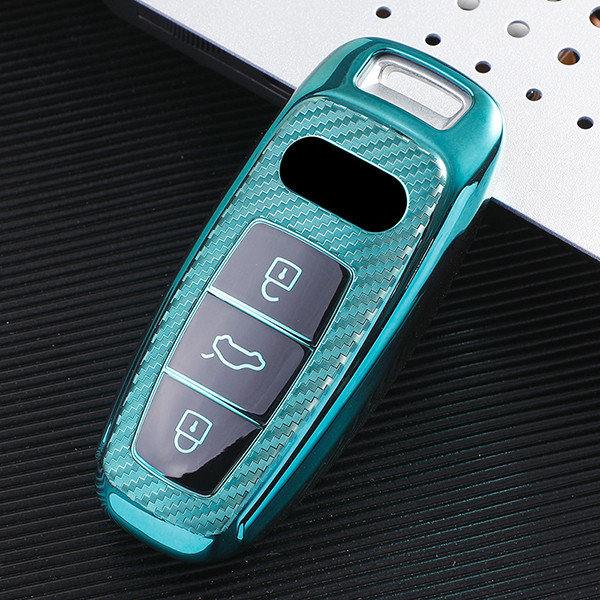 For Audi A8/A6 /A6L/ A8L/ A7/ A8  Transparent button,  3 button TPU protective key case,please choose the color