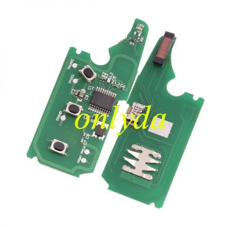 For  VW Touareg 3+1 button remote with 315MHZ/434MHZ  with 7947 chip7946A/7947A HITAG2 46 chip