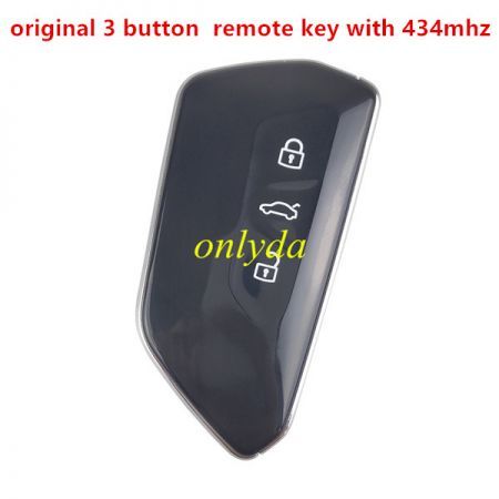 For VW original 3 button remote key with 5C 5D MQB49 chip 434mhz 5HG959753D CMIIT ID:2019DJ4845 FCCID:NBGFS19 01S Model:FS19 ANATEL:01812-19-05364