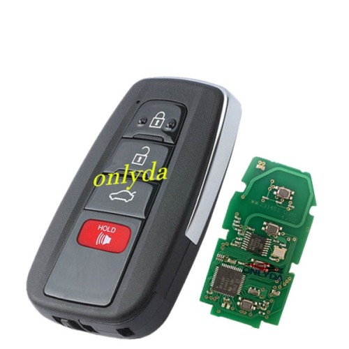 For Toyota Camry 3+1 button remote  key with blade   HYQ14FBC 0351 BOARD H / 8A chip   314mhz-312mhz