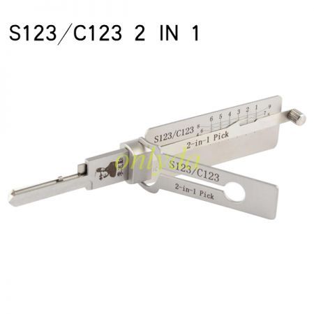 S123/C123 lishi 2 in 1 decode and lockpick for Schlage Residential Lock