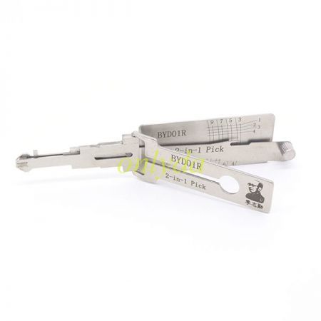 BYD01R  lishi 2 in 1 decode and lockpick For BYD S6 Geely vision G3