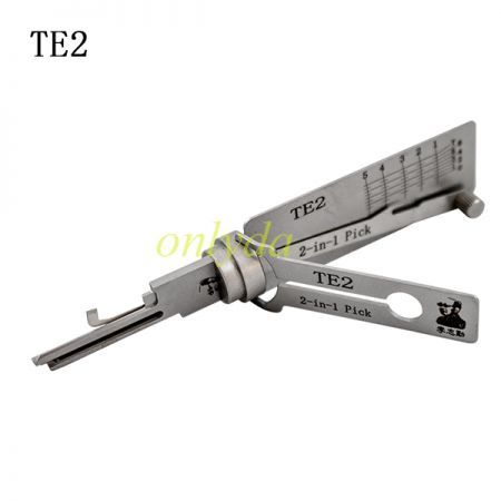TE2 lishi 2 in 1 decode and lockpick tools