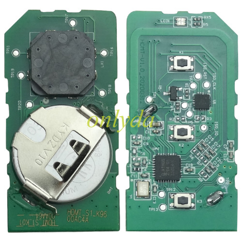 For KYDZ Brand Honda motor 2 button  smart remote for K01 2016-2017 SH150 PCX FSK 433MHZ 47chip
