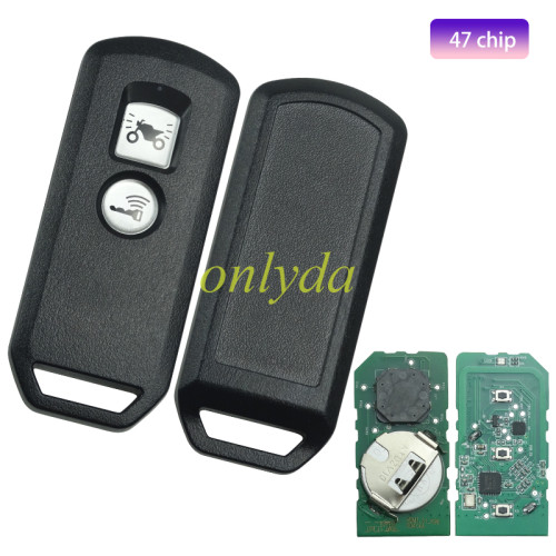 For KYDZ Brand Honda motor 2 button  smart remote for   K77   SH VN  FSK 433MHZ 47 chip