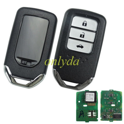 Honda Smart Key Civic 3 button Remote Key  433.92MHz ID47 P/N 72147-TEX-Z01 72147-TEX-M11  FCC ID KR5V2X