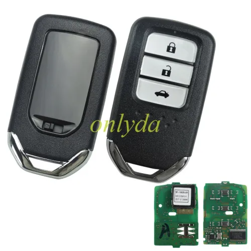Honda Smart Key Civic 3 button Remote Key  433.92MHz ID47 P/N 72147-TEX-Z01 72147-TEX-M11  FCC ID KR5V2X