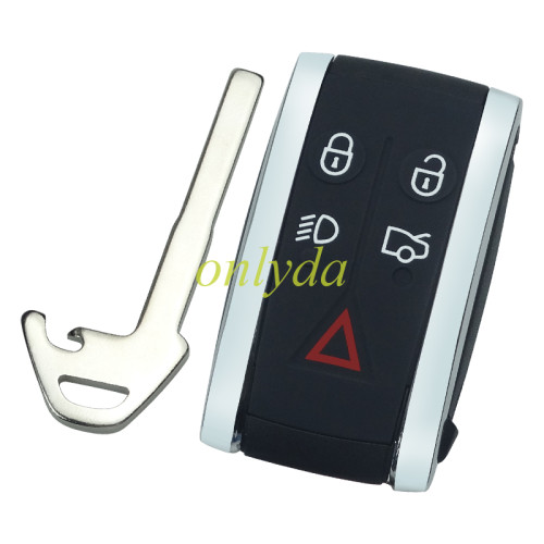 For Jaguar 5 button remote  key blank  Jaguar XK 2006 Jaguar XF 2009-2012, PLS choose if with badage