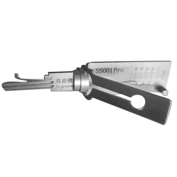 SS001 Pro 2-Groove Locksmith Tool 2-in-1 Pick for fire-proof door Residential Lock