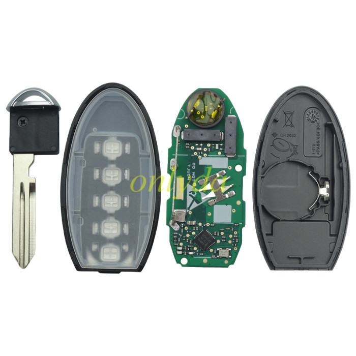 For Nissan keyless  4+1 button remote key with 433mhz 2019-2020 Nissan Rogue  FCCID:KR5TXN4 S180144507