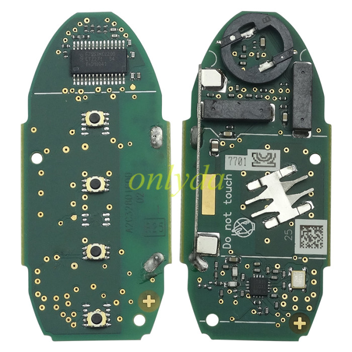 For  Nissan 3+1 button remote key with  4A AES chip with  434mhz      IC:7812D-S180106     FCCID:KR5S180144106   RLVC OS111-0819