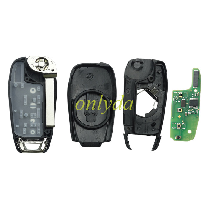 For Chevrolet original 2/3/4 button remote key  with 7961A chip-434mhz,The original PCB , aftermarket key shell (Please choose key shell )