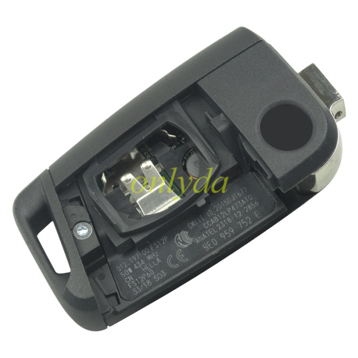 For OEM  VW 3 button remote key with 434mhz 5E0959752E