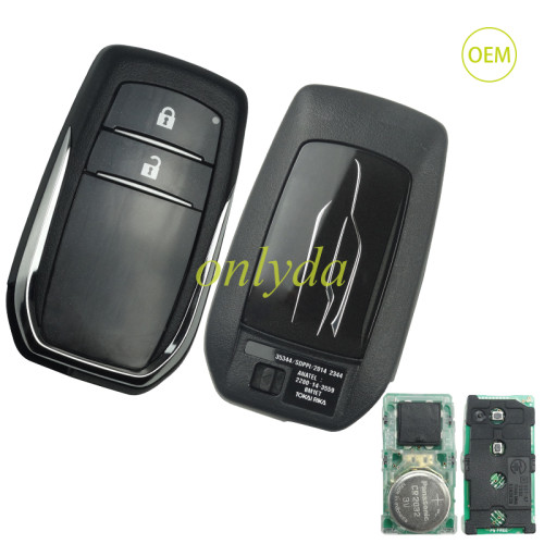For Toyota tuner OEM 2 button remote key with 315 mhz with Toyota H chip