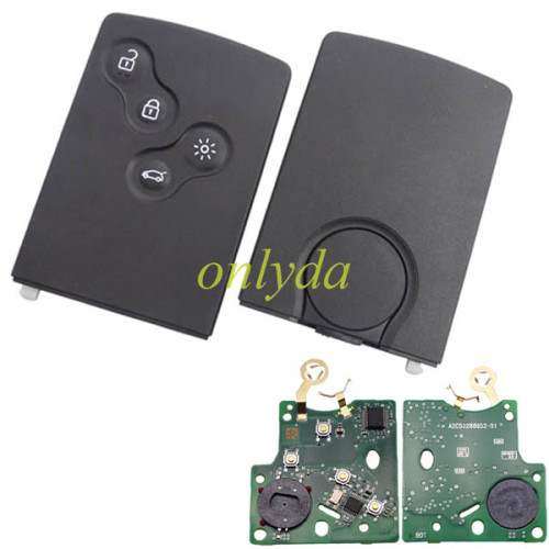For OEM car model: Megane 434mhz, chip: 7941,  4 button (no blade)，key shell badge for KOLEOS