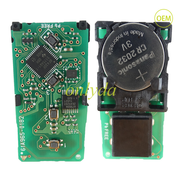 For Toyota tuner OEM 3+1 button remote key with 434mhz with Toyota H chip