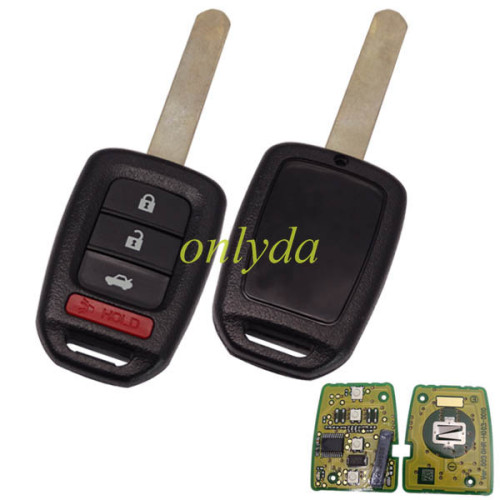 For  Honda  OEM remote key，3+1Button, 434MHZ，FCC ID:ML BHL IK6-1TA ，no chip