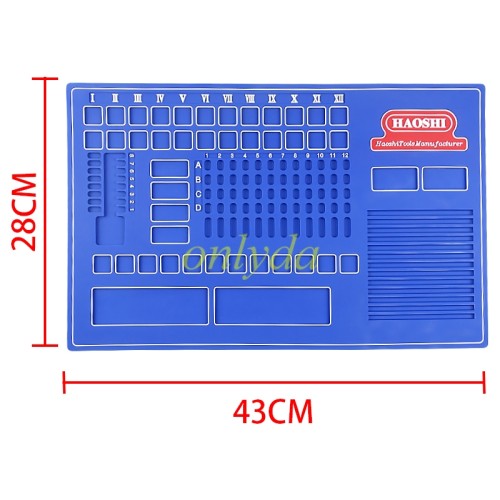 Haoshi Locksmith Mat Civil Lock Opener Tools Set Blue Black Work Mat Locksmith Working Mat Black Lock Set Locksmith Tool Lock,please choose the black and blue color