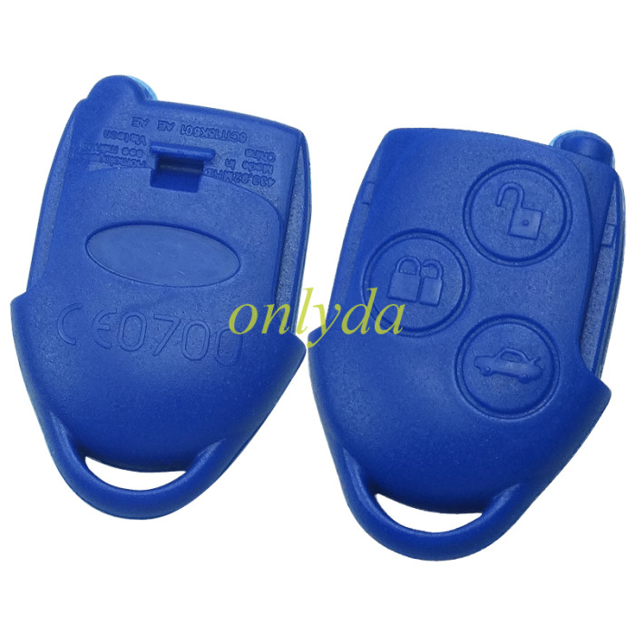 Ford 3 button remote key shell with blade