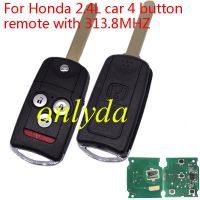 Honda 2.4L car 4 button remote  with 313.8MHZ