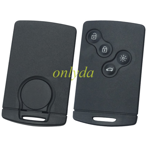 For  Renault megane /Clio /Koleos 4 button remote key blank without Badge（ Buckle key case, no glue required）
