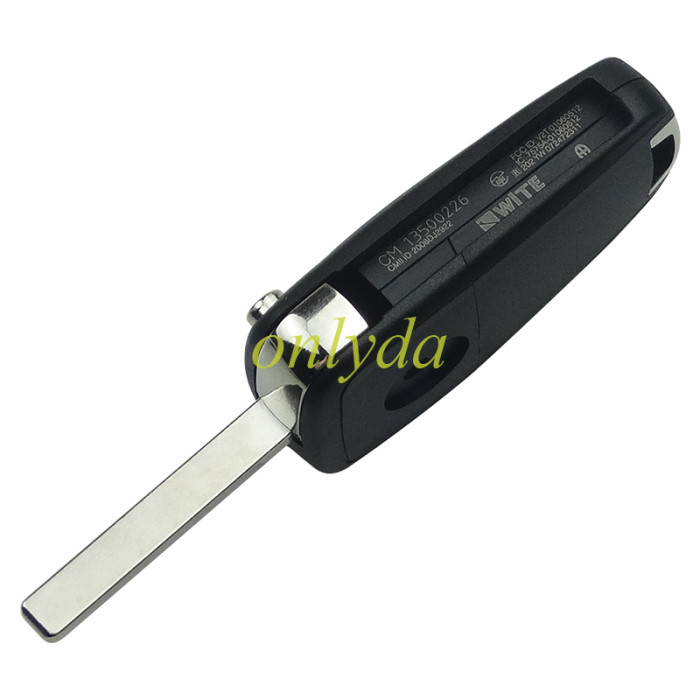 OEM Vauxhall 2 button remote key with 434mhz with 46 chip  GM(HITAG2 ) PCF7941E / PCF7937E NCF295XETT , original PCB+aftermarket key shell