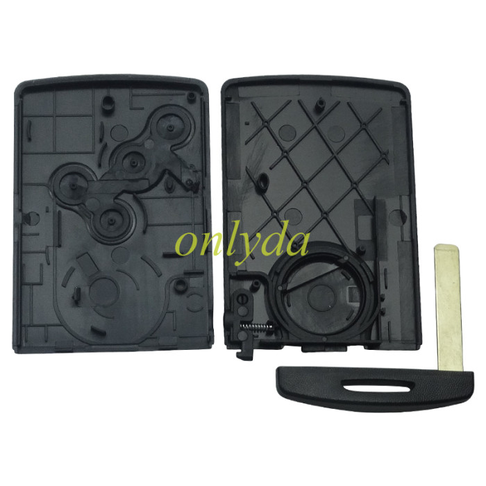 For  Renault megane /Clio /Koleos 4 button remote key blank without Badge（ Buckle key case, no glue required）