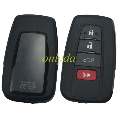 UA Smart for Toyota COROLLA  3+1 button remote key with 434mhz with FSK with AES 4A chip